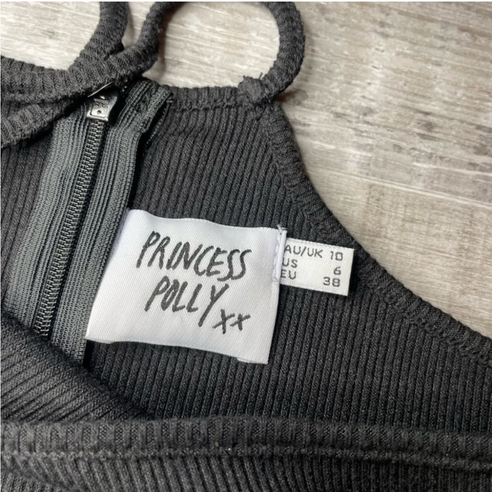 Princess Polly Black cross straps Top